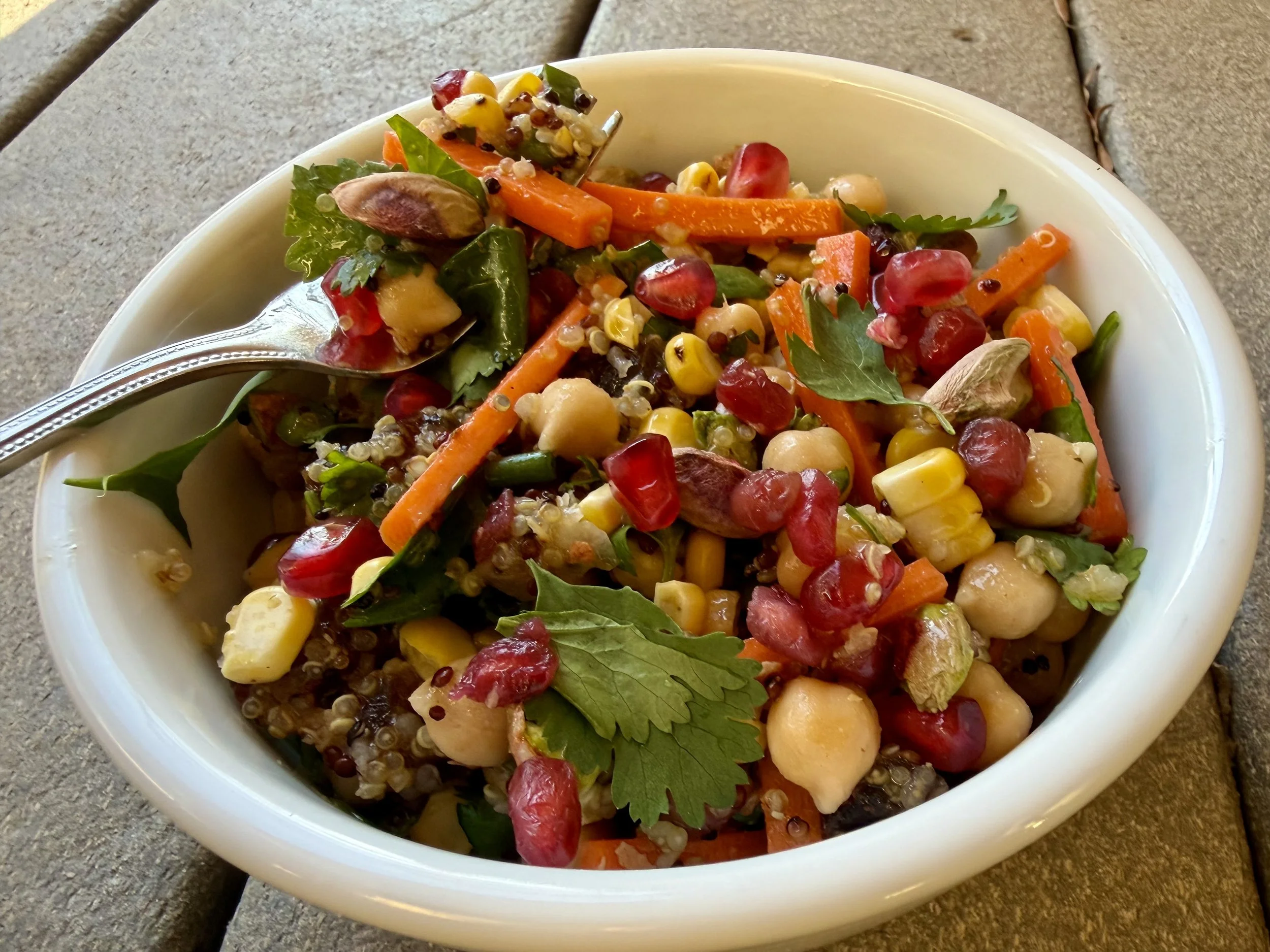 Quinoa and Vegetable Salad with Lemon Dressing
