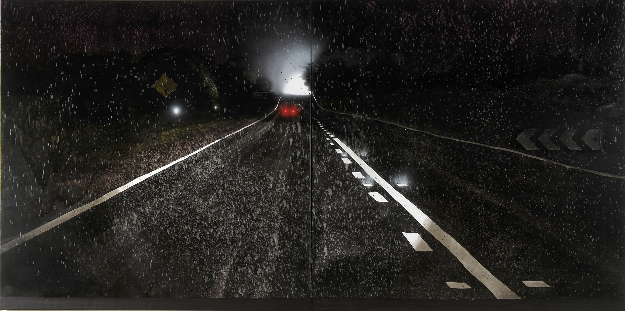 Time for change, 2009 Acrylic, oil and enamel on linen 180 x 360cm