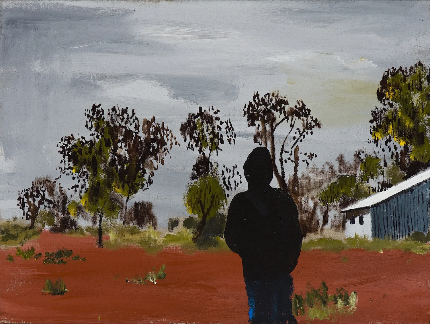 Kiwikurra blues, 2010 Acrylic, oil and automotive enamel on lenticular print 50 x 90cm