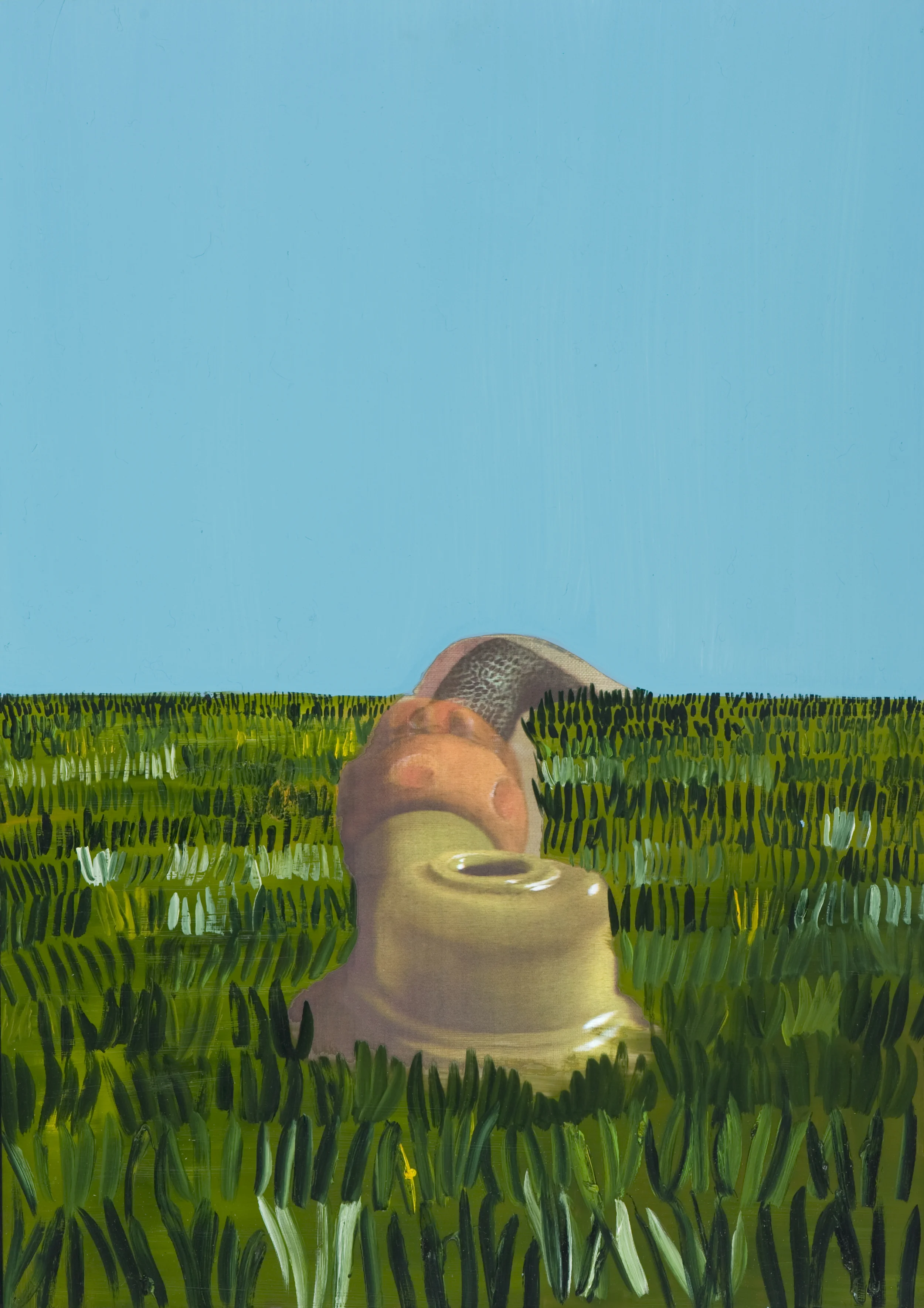 Possibilities, 2012 Acrylic, oil and automotive enamel on lenticular print 61 x 44cm