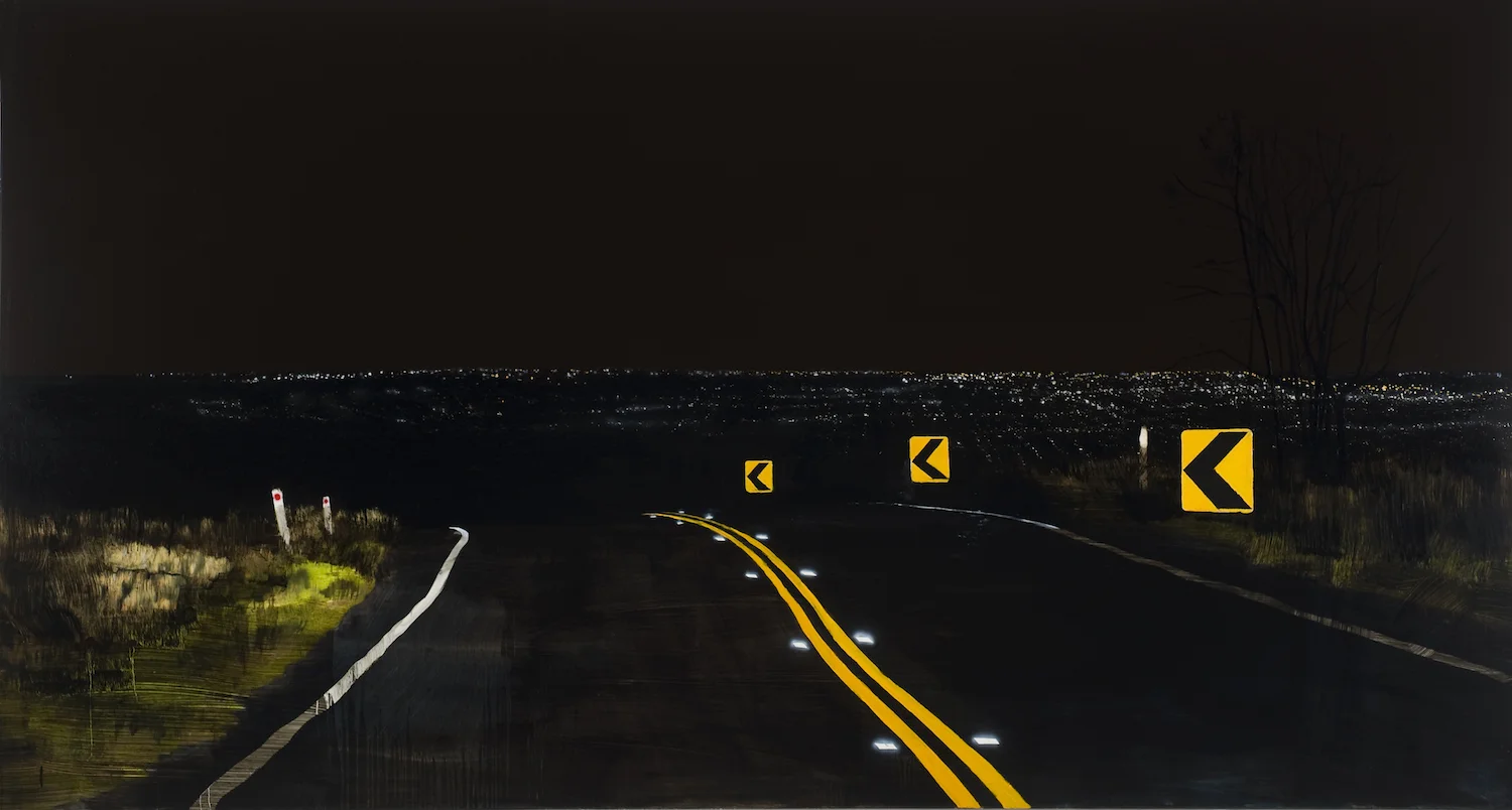 Landscape as self-portrait, 2012 Acrylic, oil and automotive enamel on linen 150 x 250cm