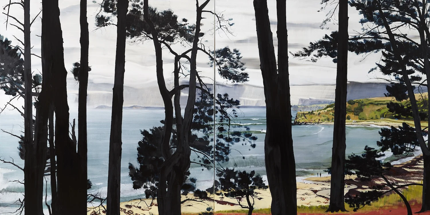 Shoreham autumn, 2013 Acrylic, oil and automotive enamel on linen 200 x 360cm