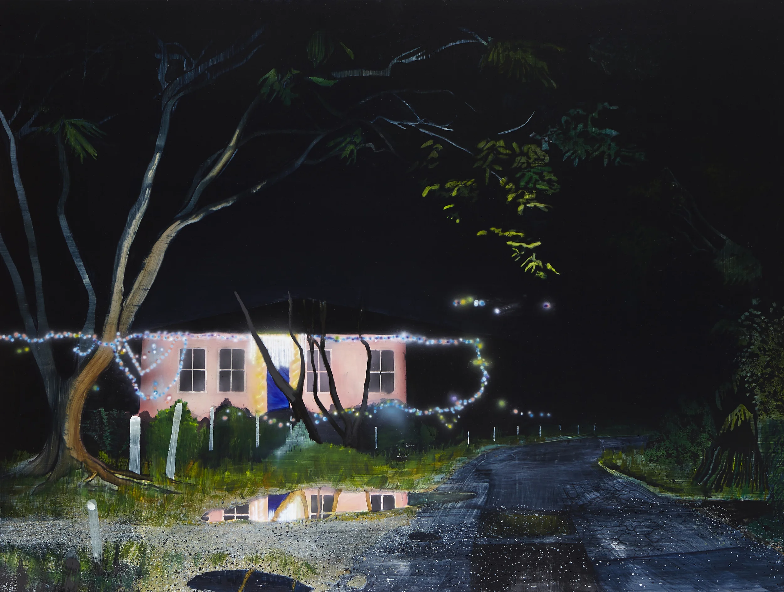 Crossroads, 2014 Acrylic, oil and enamel on linen 150 x 200cm