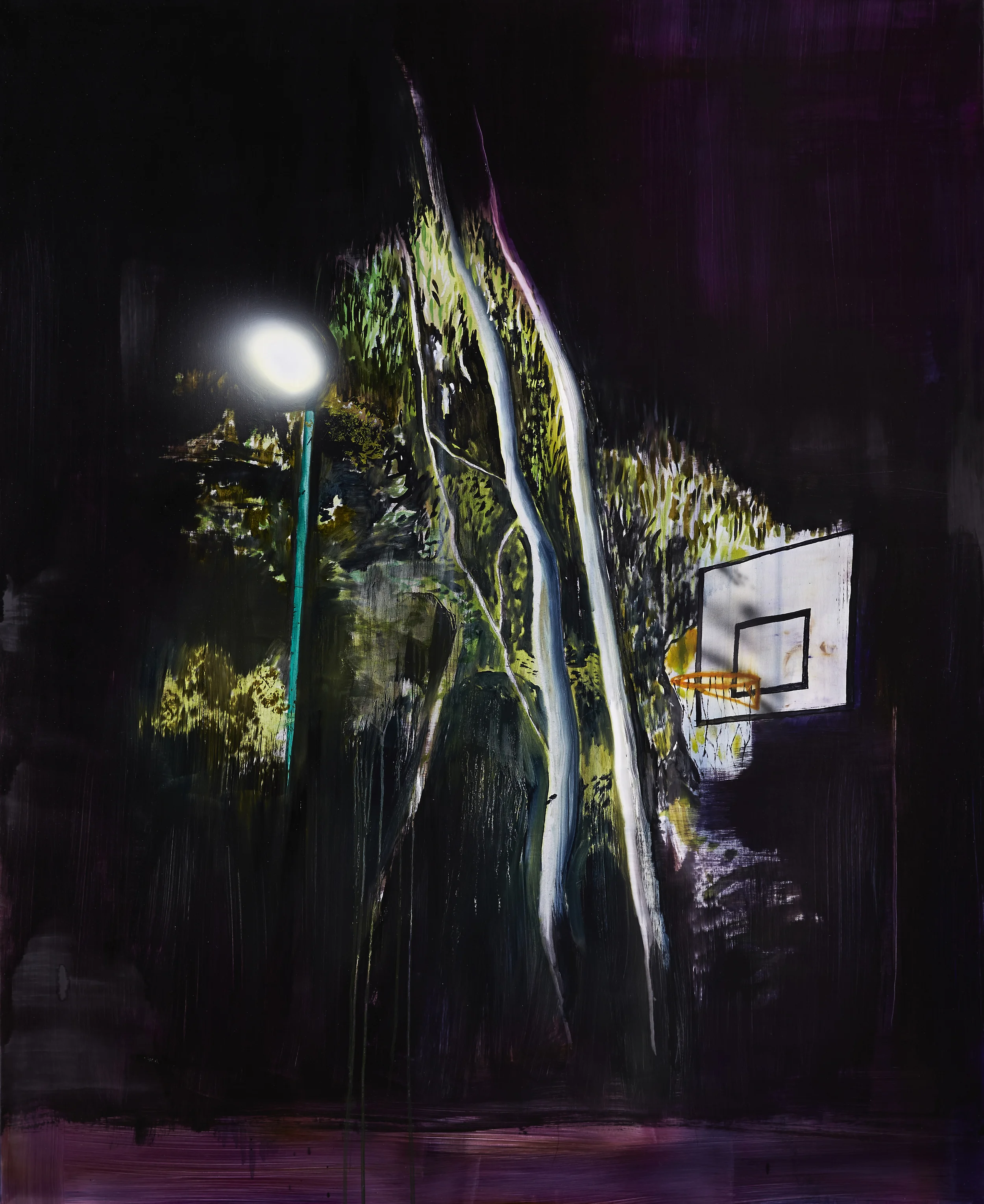 Untitled, 2015 Acrylic, oil and enamel on synthetic polymer canvas 148 x 120 cm