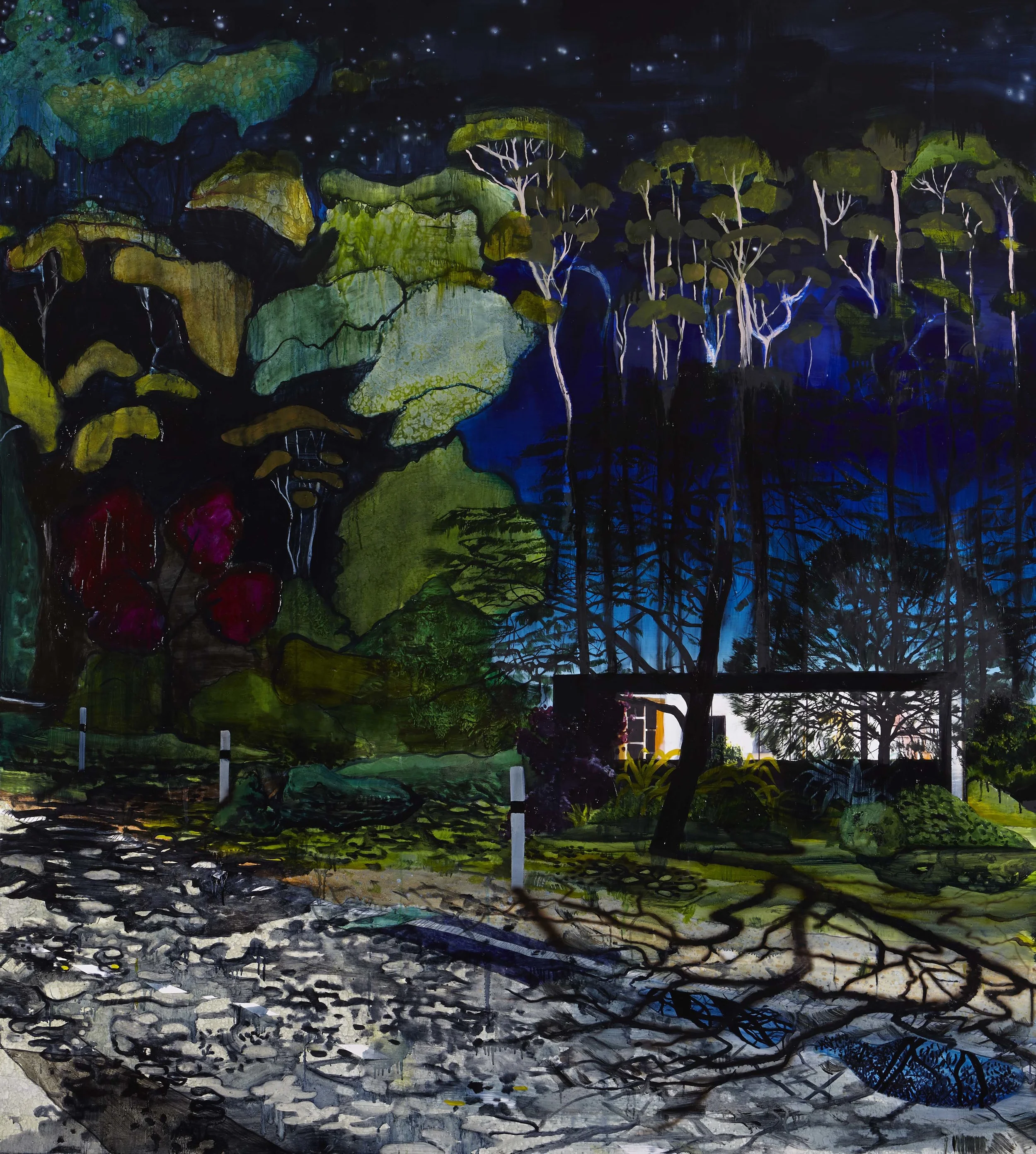 Moonlight (ii), 2014 Acrylic, oil and enamel on linen 200 x 180cm