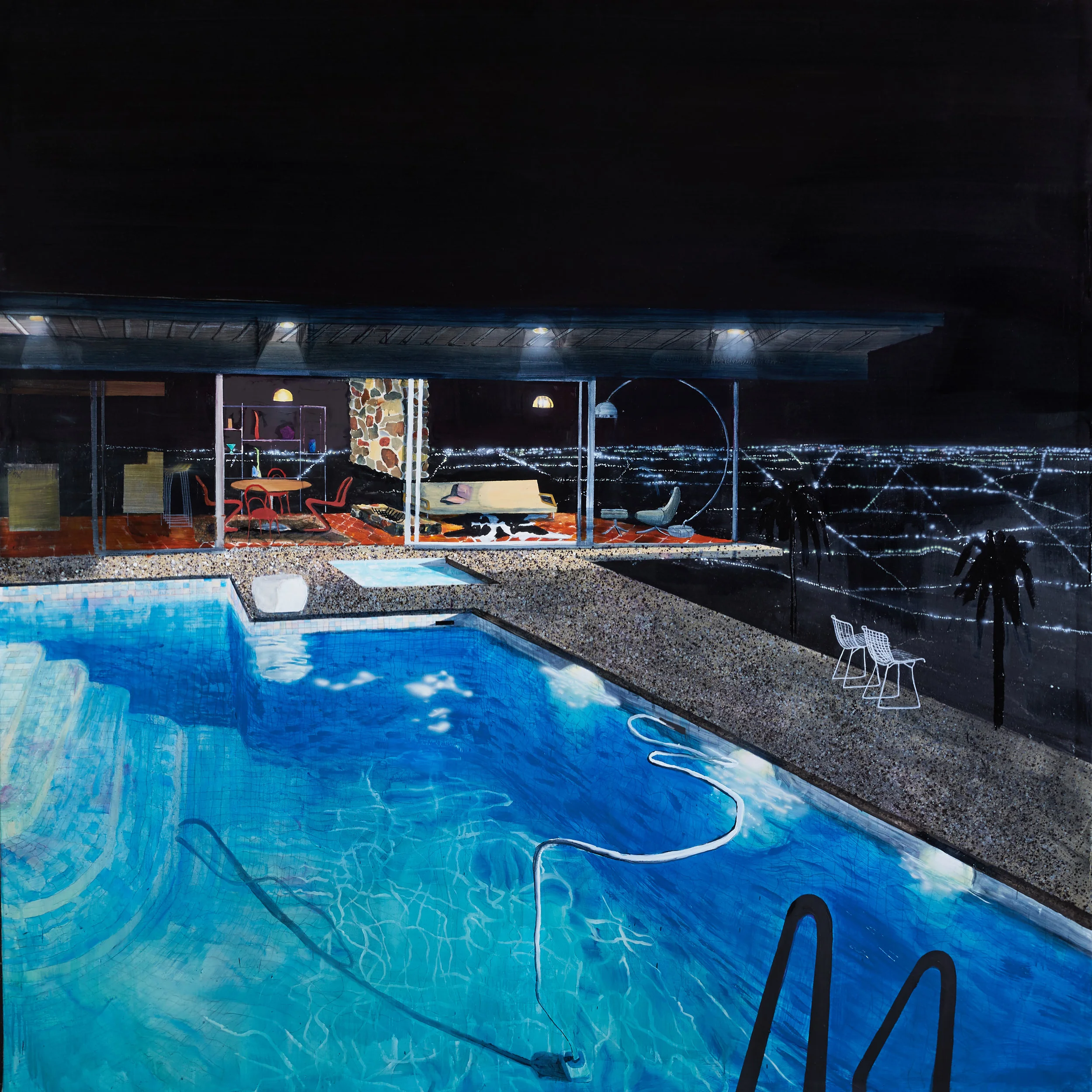 Love letter, 2016 Acrylic, oil and automotive enamel on linen . 215 x 217cm