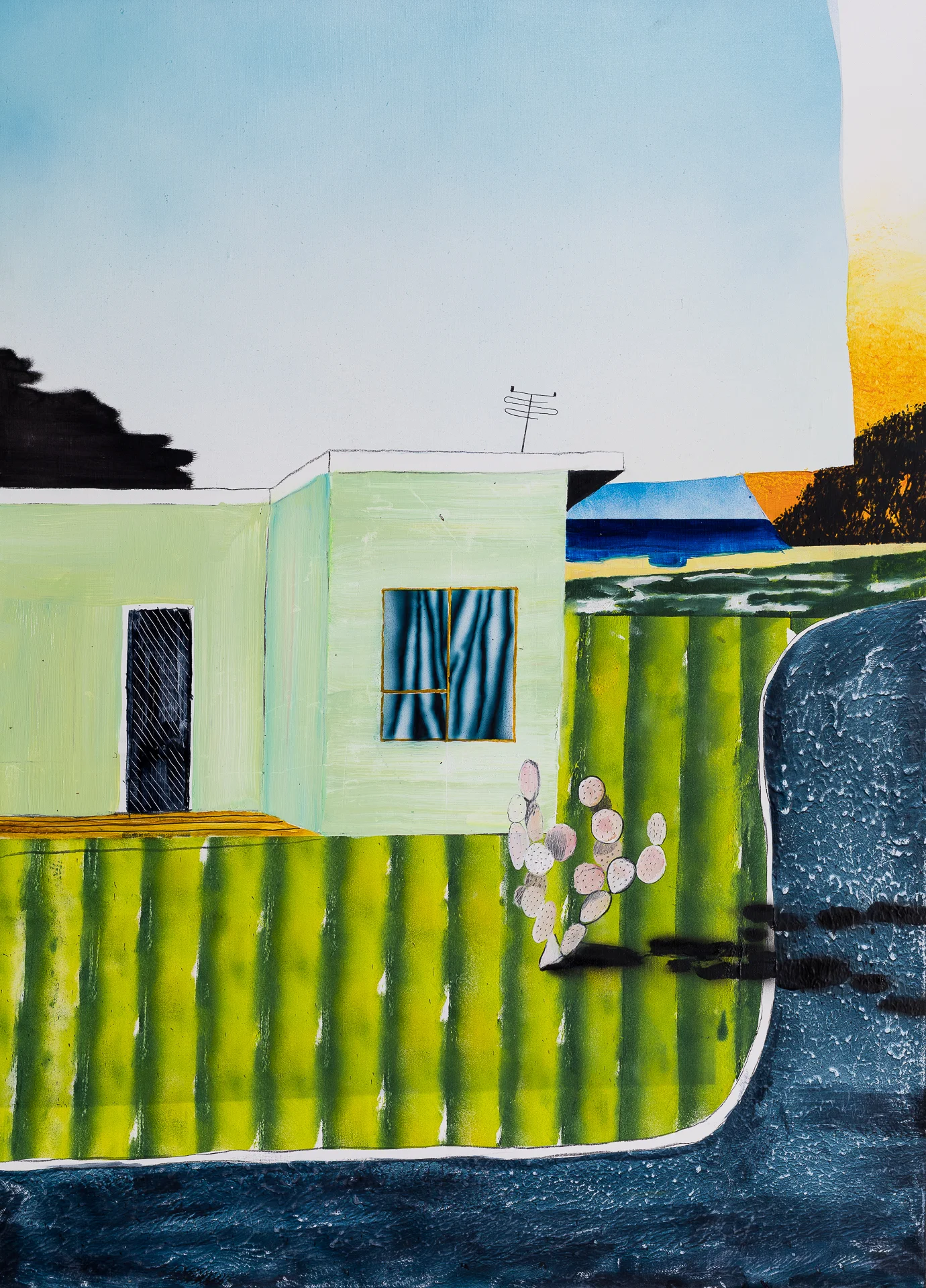 Intangible qualities Acrylic, oil and enamel on linen. 91 x 61 cm 2017