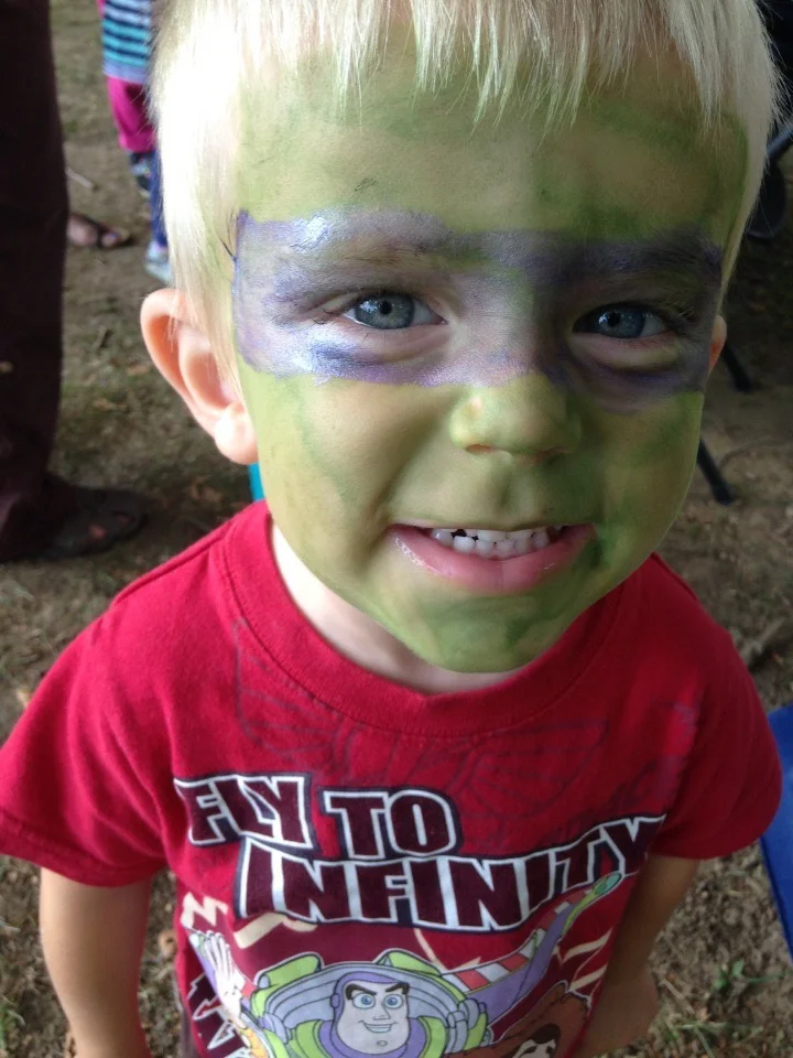 J.D. is not so much talking about the diet here with his green face, as his affinity for Donatello...