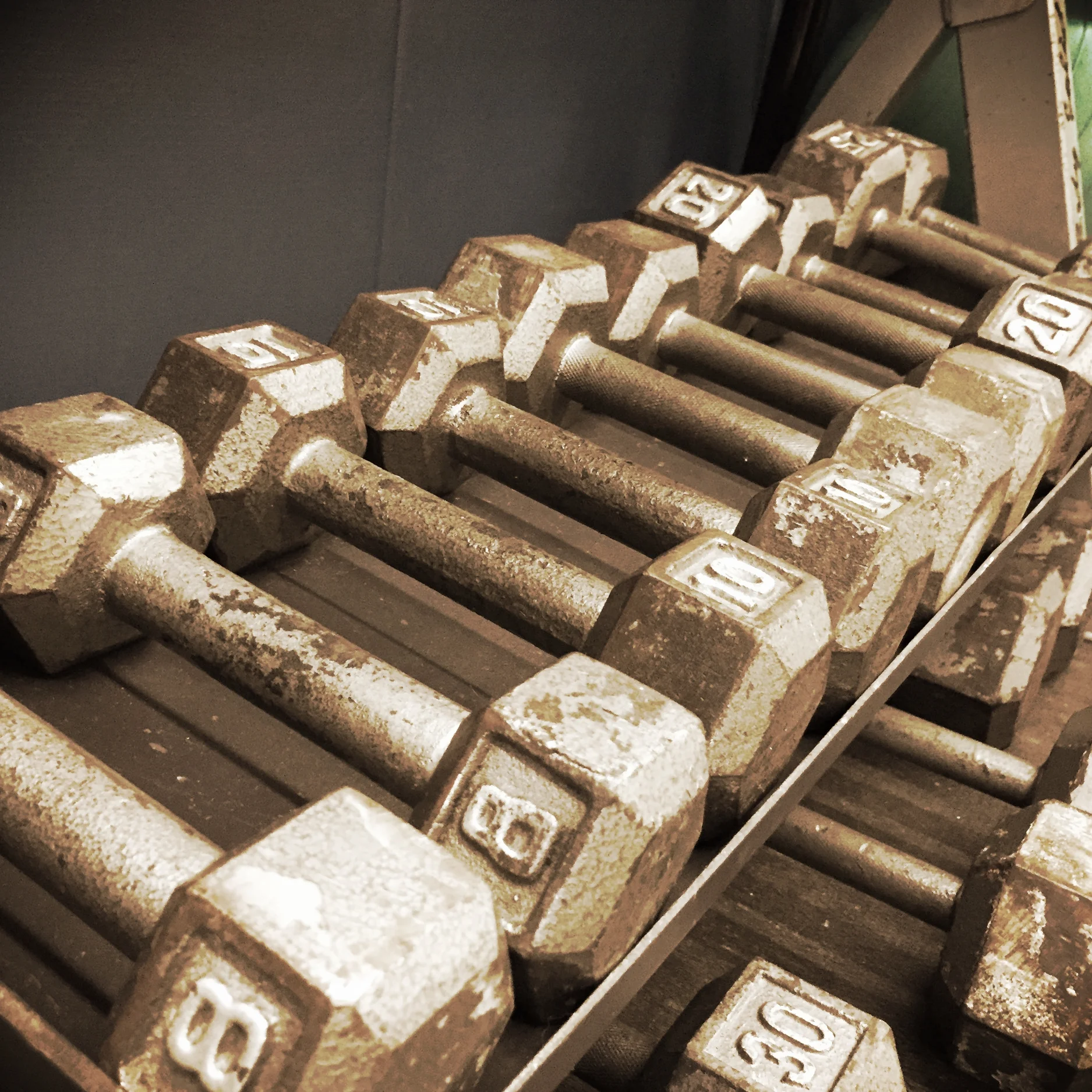 It doesn't matter if there is only one set of 15lb weights. You are entitled to use them. 