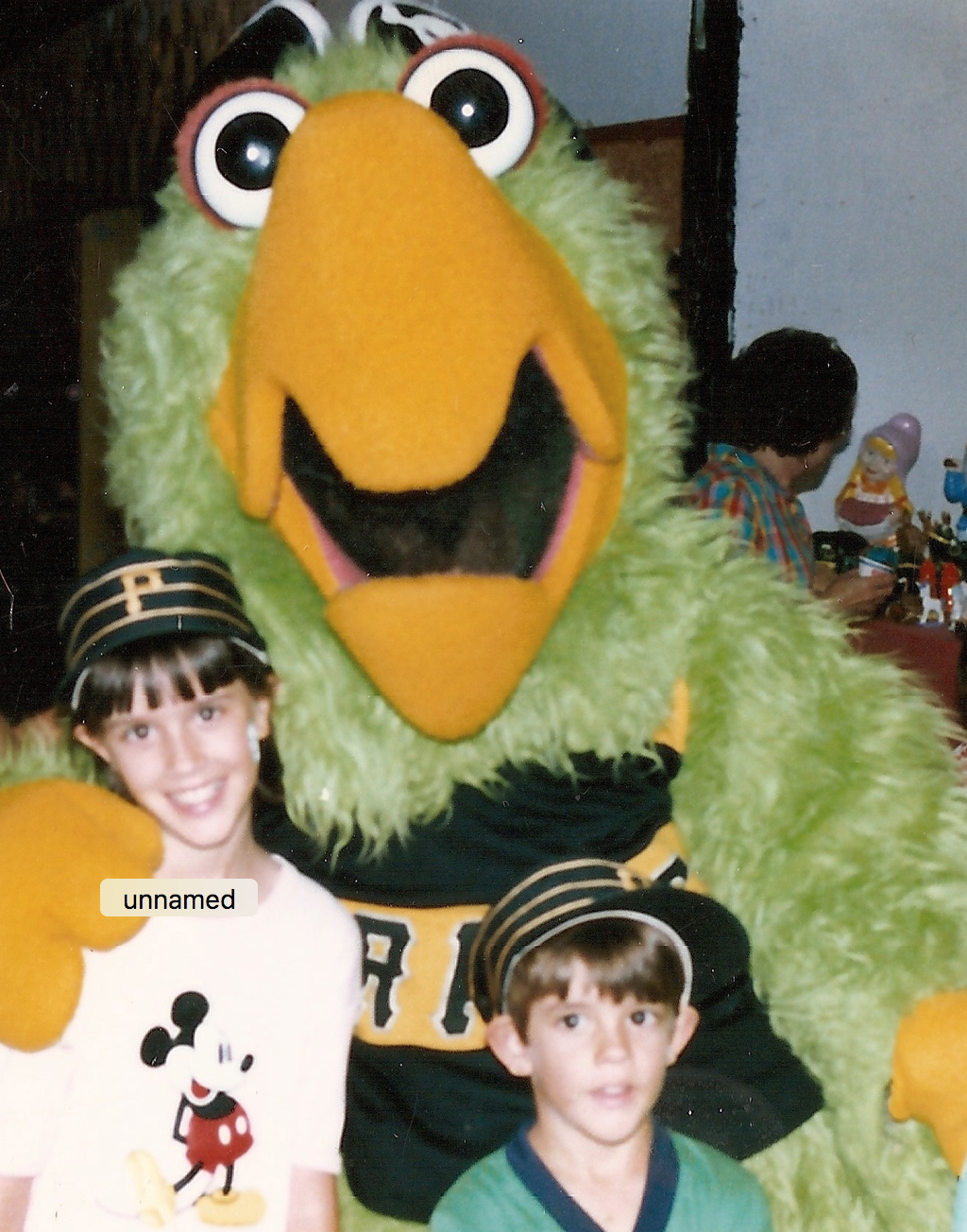 I was 11 years old here. And I wasn't just wearing the Pittsburgh Pirates hat. I was sure I was going to play third base for them. 