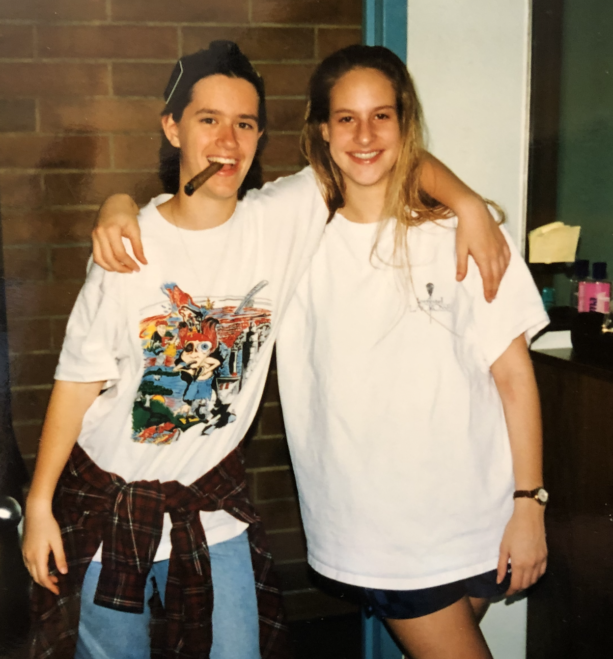 Well, I’m just letting it all out here. This is what I dressed like when I was listening to Alanis Morrissete my freshman year of college.
