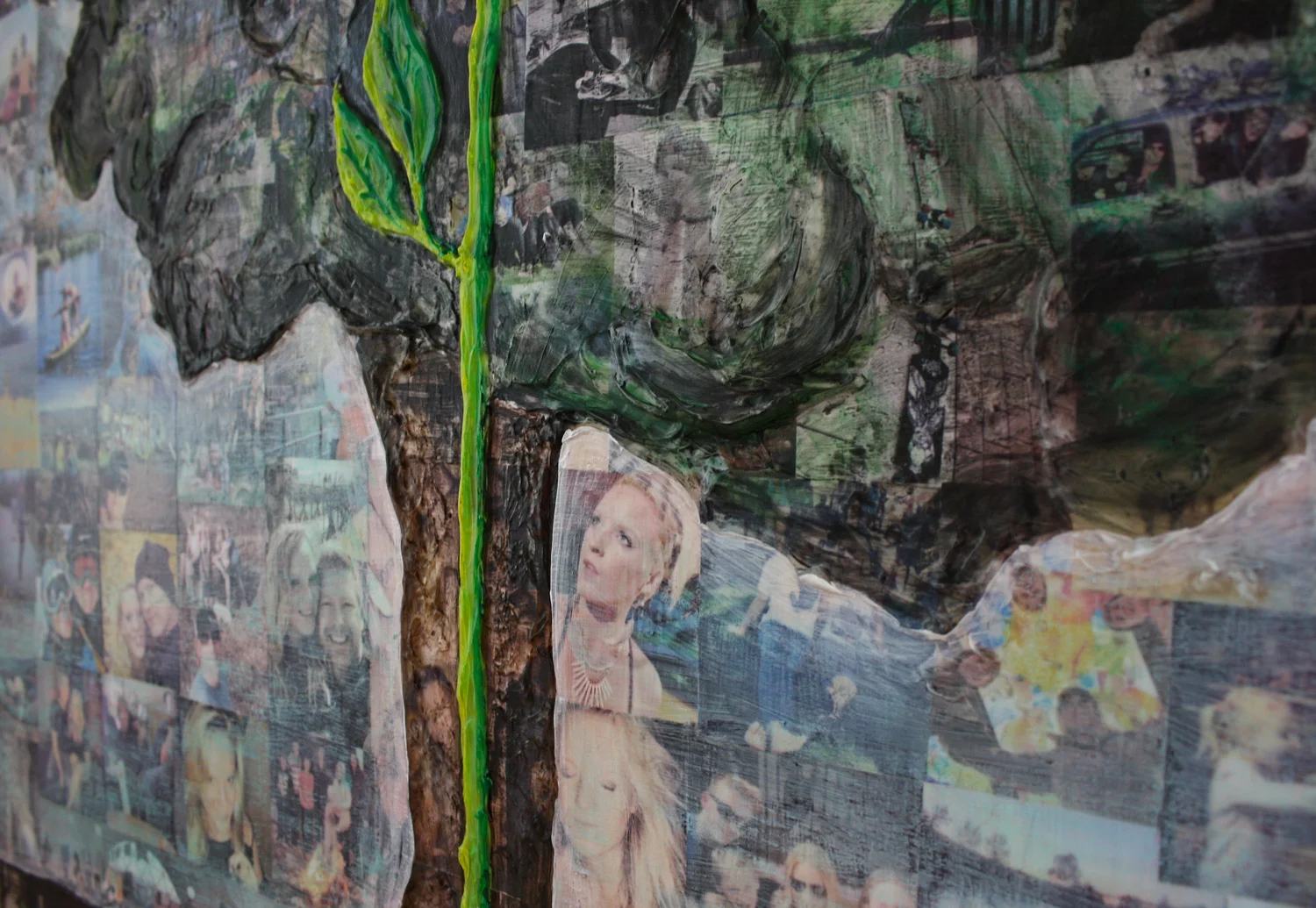 Detail shot of the finished painting.