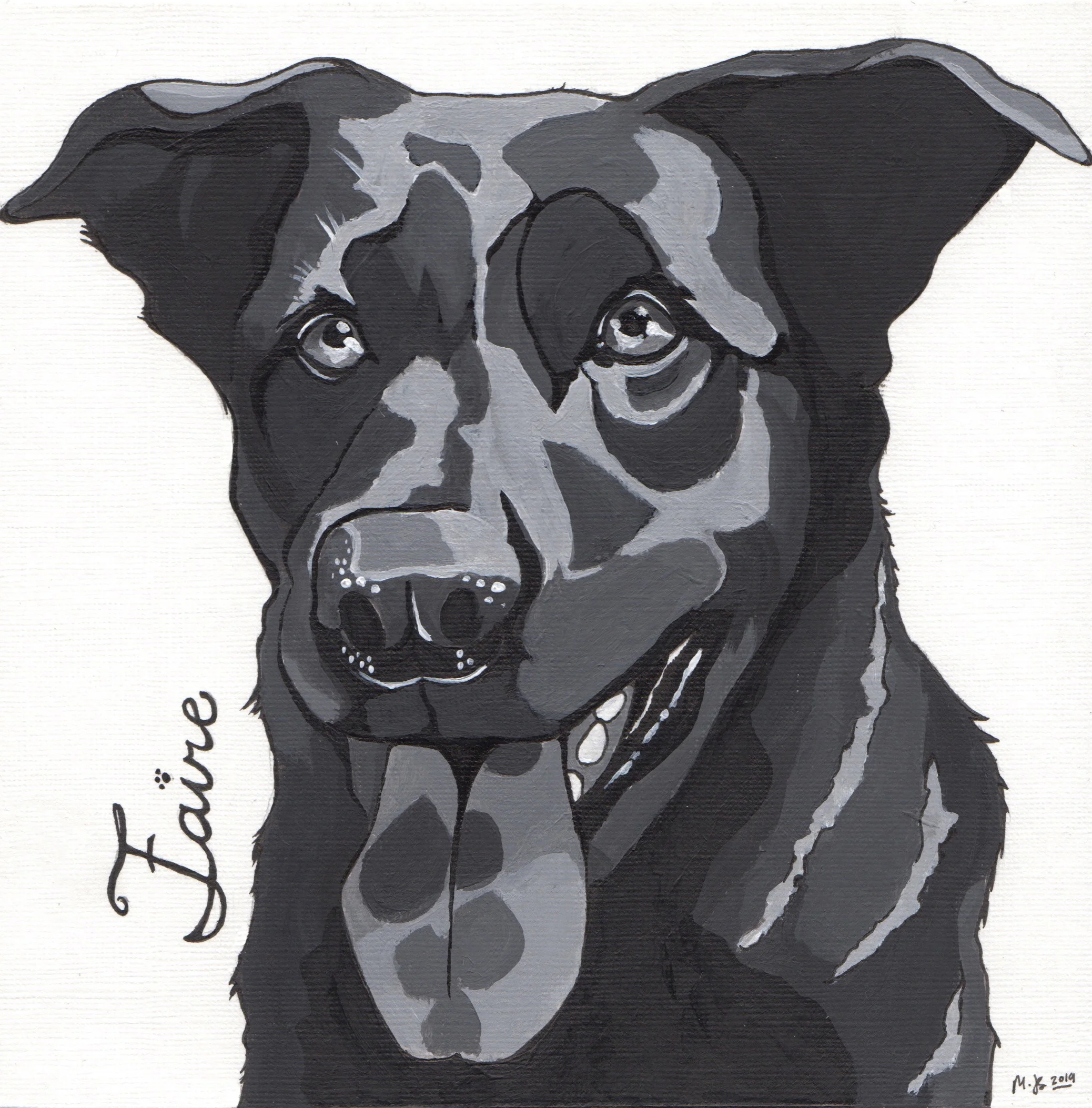 Mixed Breed - 7x7 in.