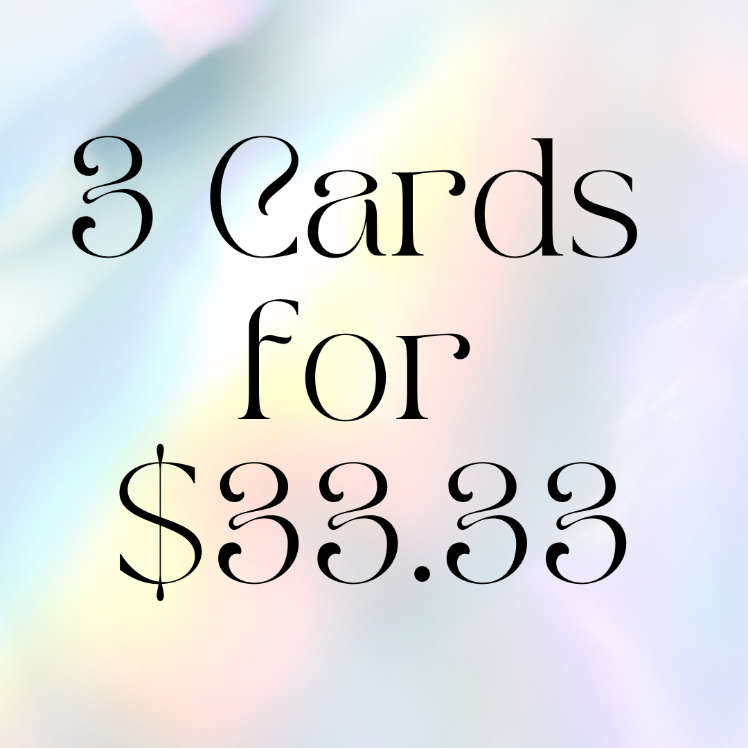 3 Cards for $33.33