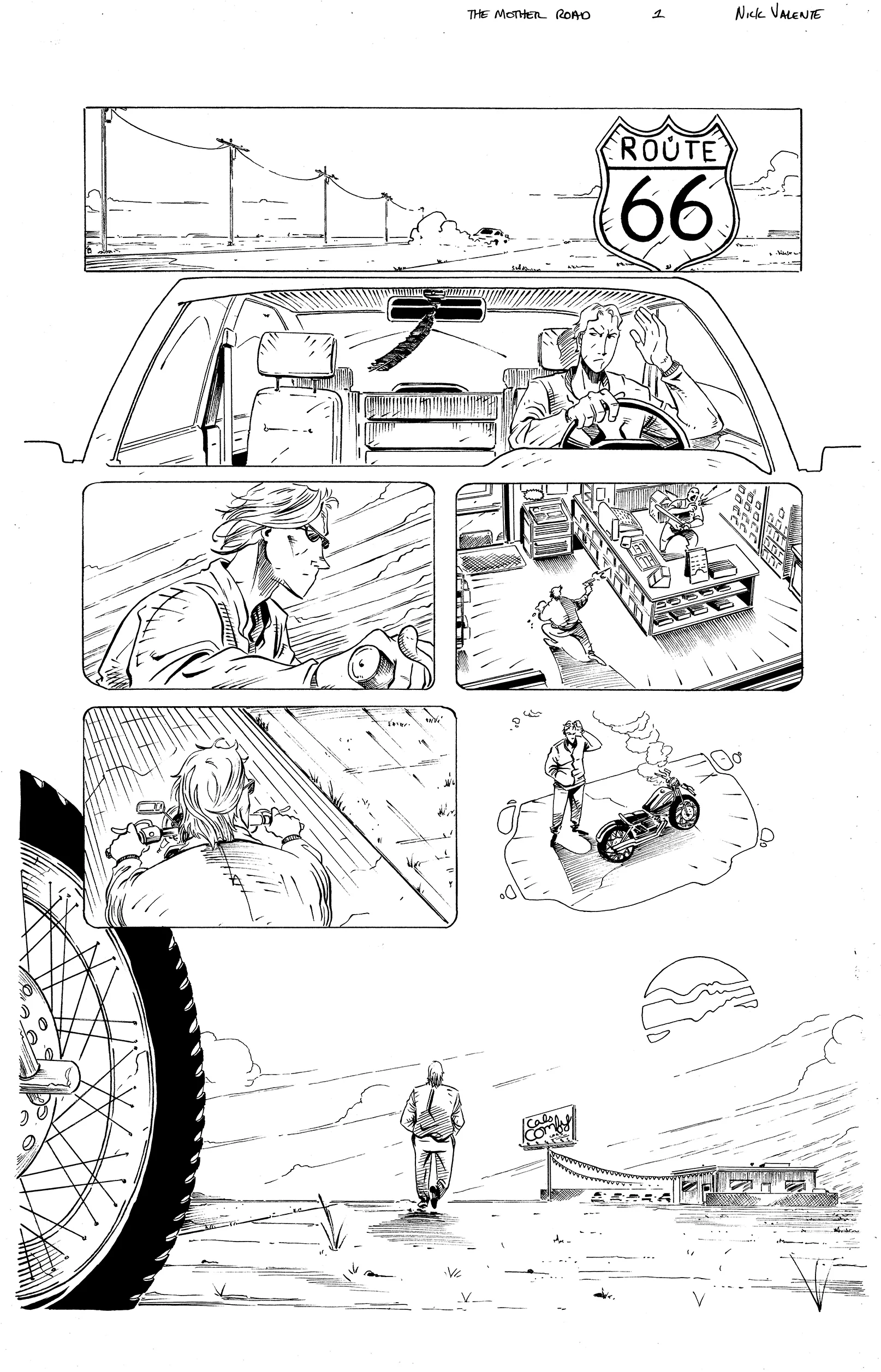 TheMotherRoadPage1Inks.jpg