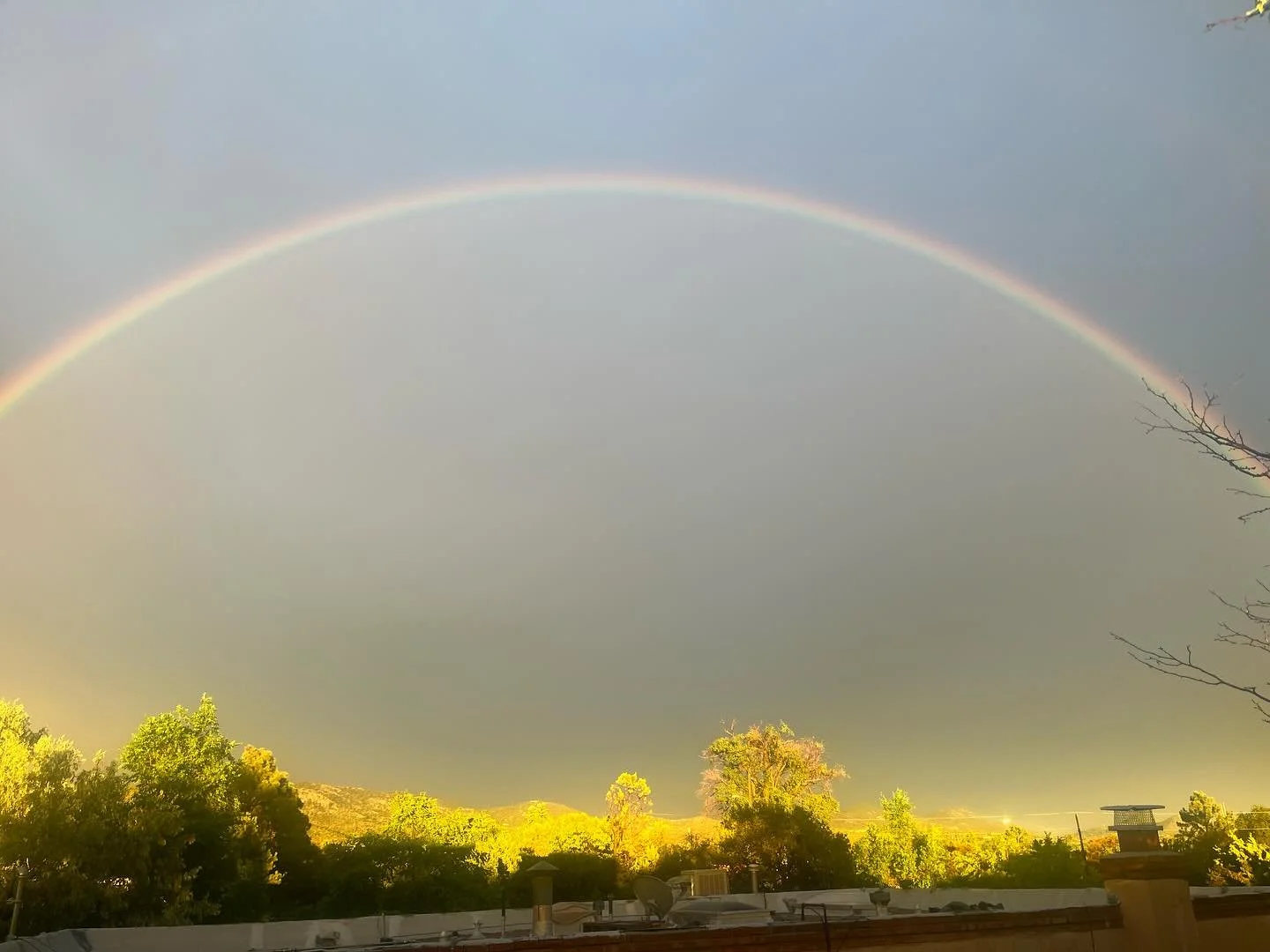 A Tuesday afternoon in Santa Fe,NM.  #rainbow #color