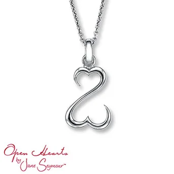 Open Hearts by Jane Seymour® Necklace This eye-catching necklace features Jane Seymour's signature Open Hearts Design in sterling silver.