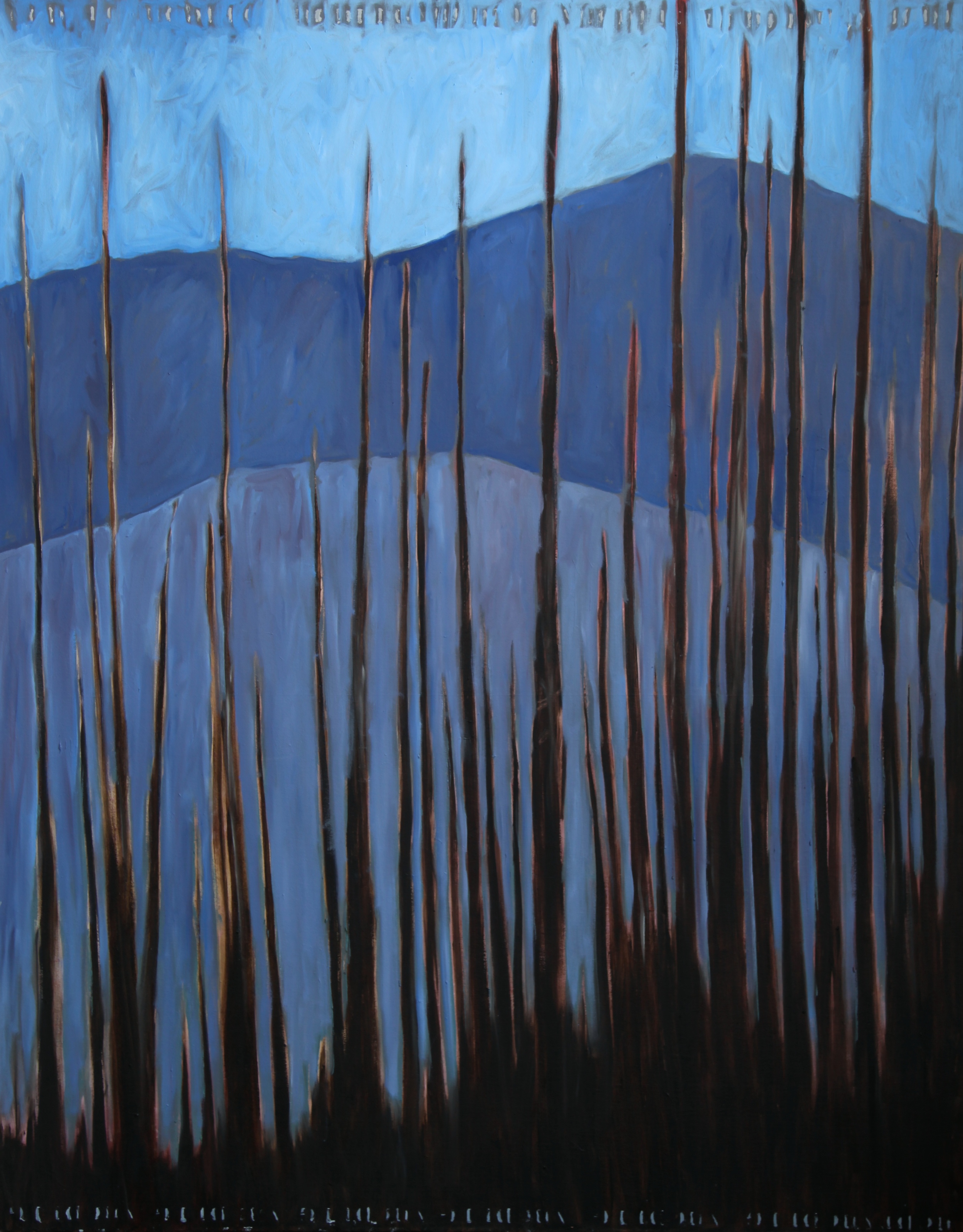   Blue Mountains   oil on canvas  60" x 48"  2005  sold   
