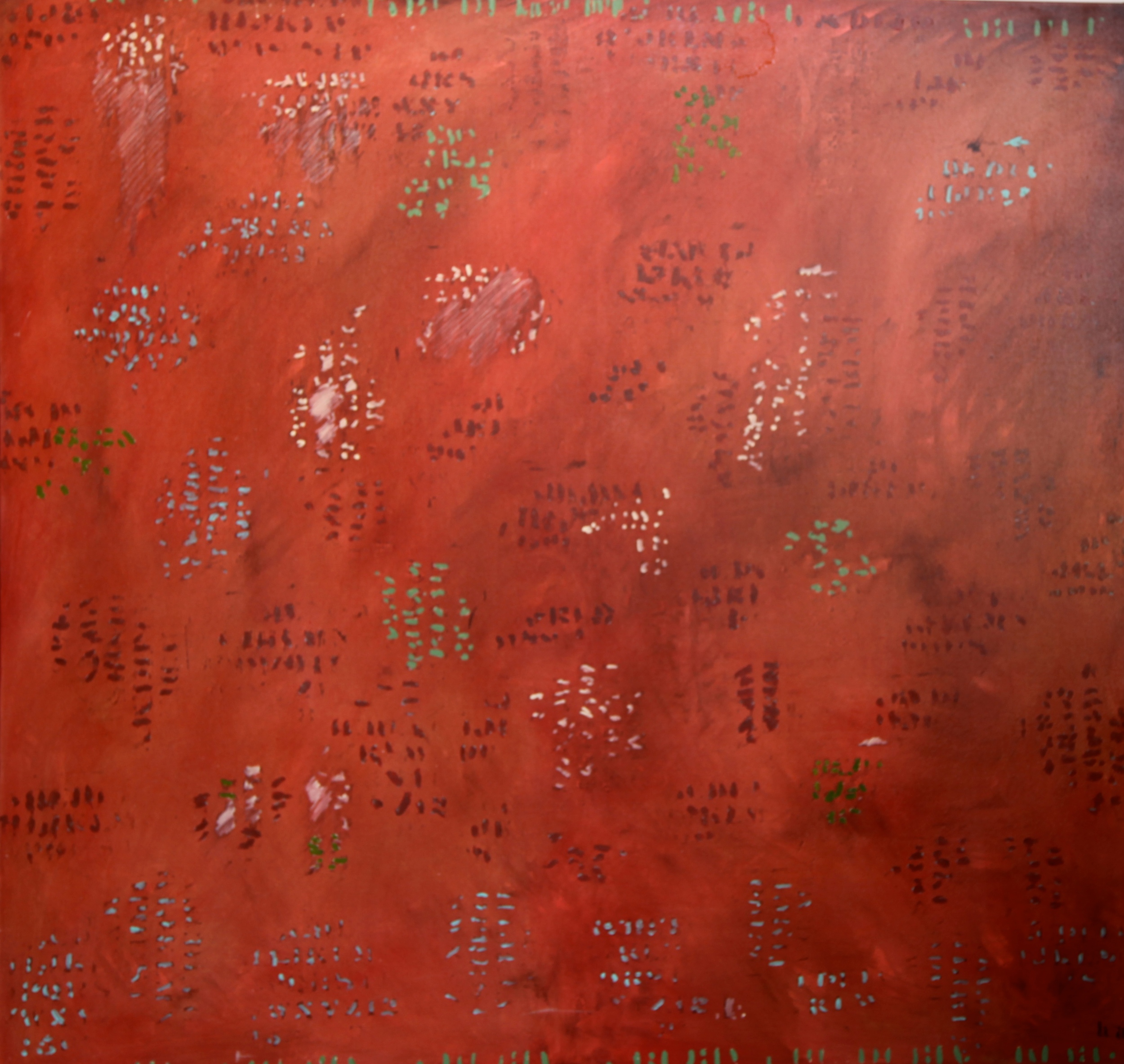   Abiquiu   oil on canvas  48" x 50"  1996  $6,400   