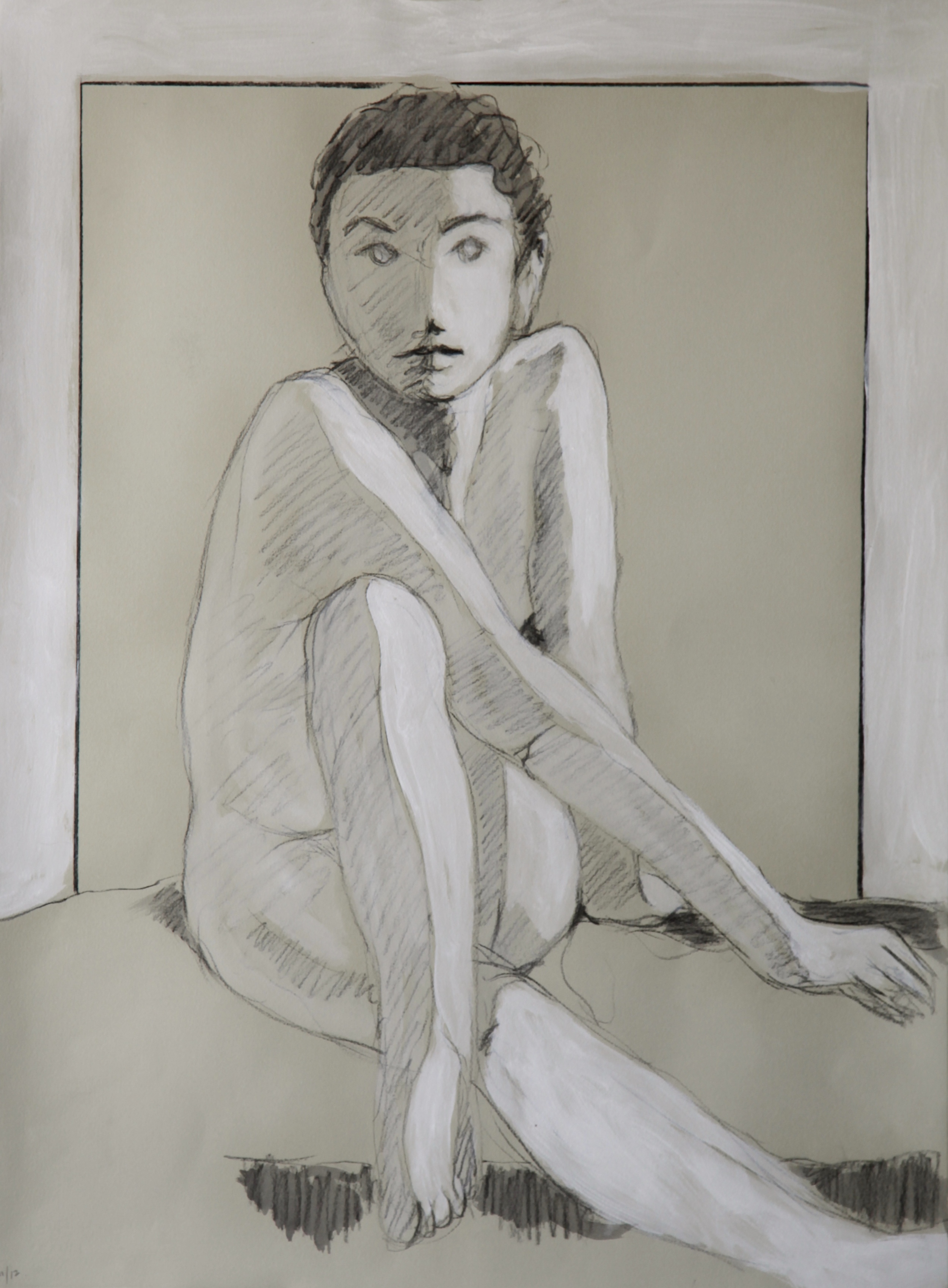    Untitled     charcoal and acrylic on paper    30 x 22"    2012   