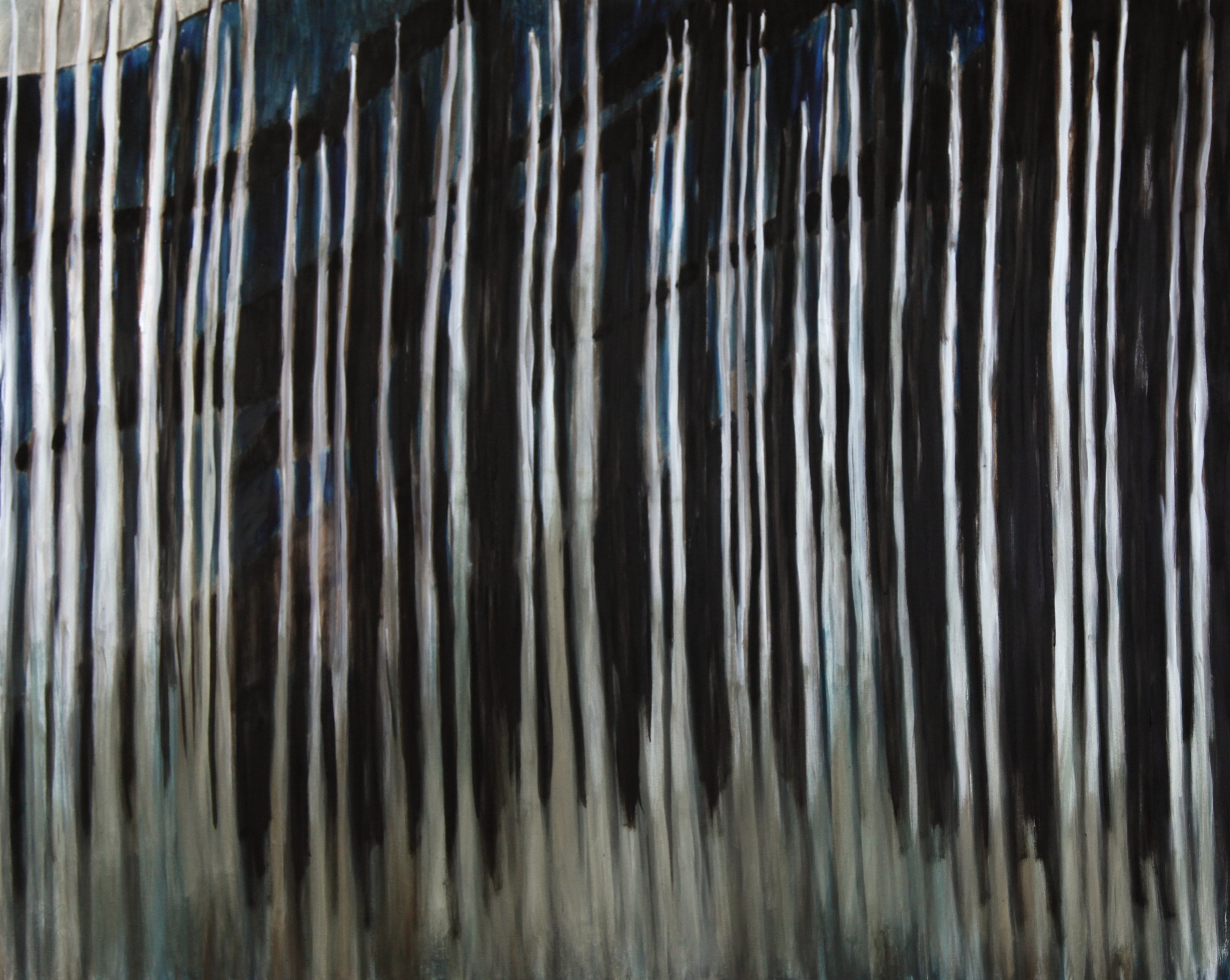   Yellowstone: Silver Trees   oil on canvas  48" x 60”  2015  SOLD 