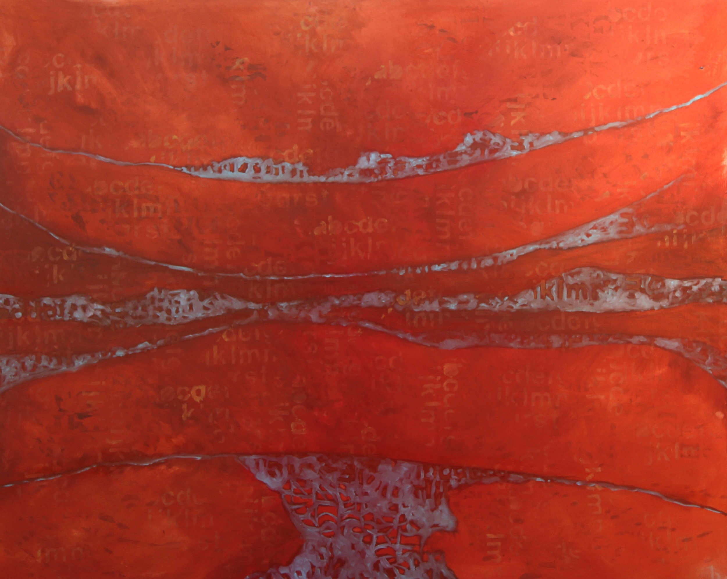  Canyon Lands   oil on canvas  48" x 60"  2014  sold   