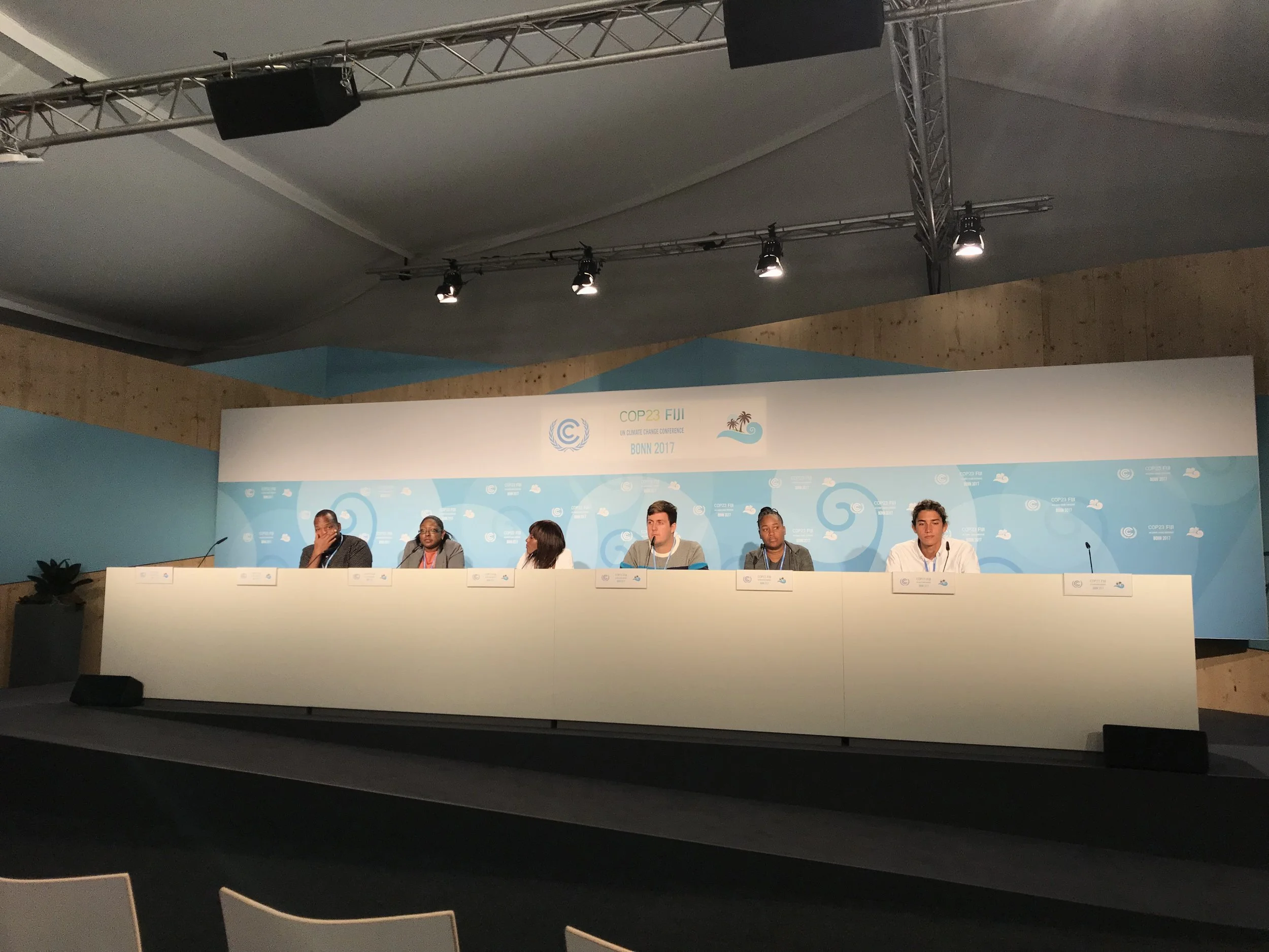 The CYEN-SHOS press conference at COP23.