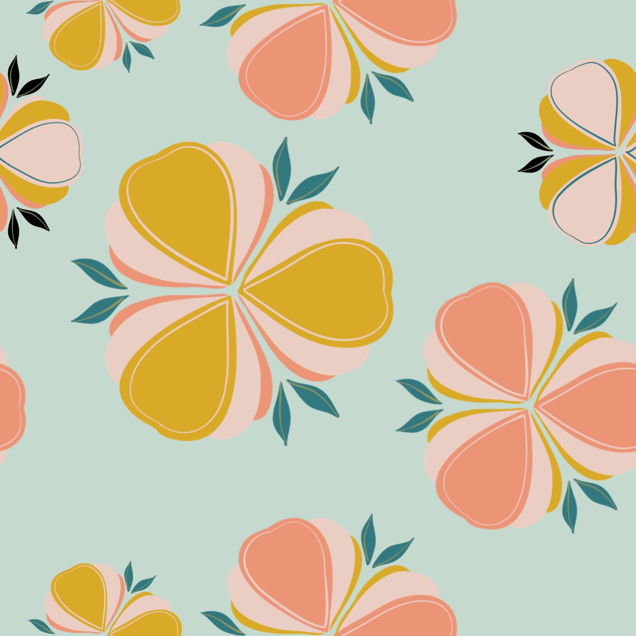 60’s Inspired Floral