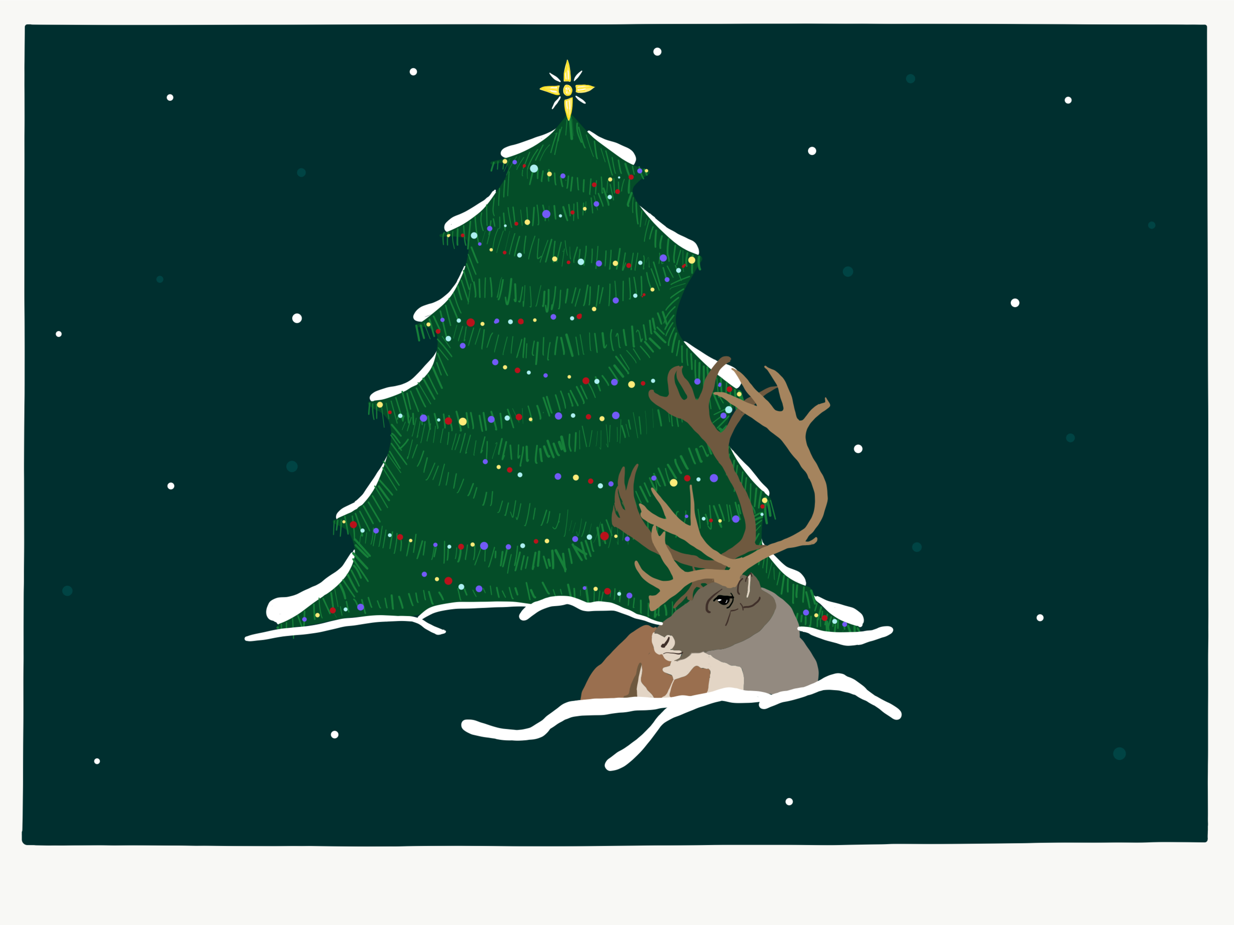 Merry Christmas Reindeer 2016