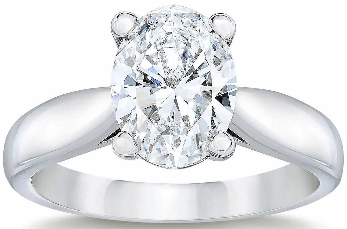 Oval Cut 2.01 ct VVS1 Clarity, D Color Diamond Platinum Solitaire Ring.jpg
