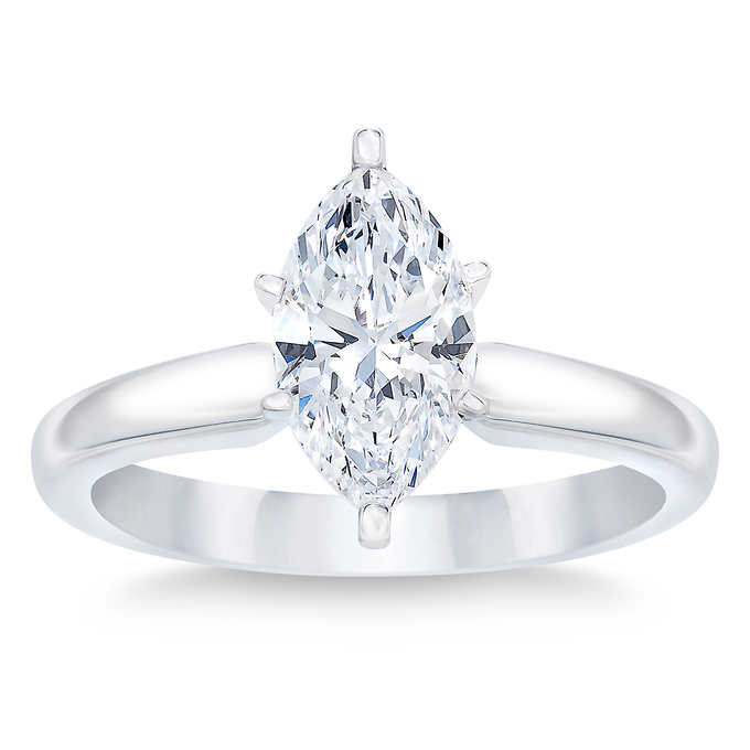 Marquise Cut 2.02 ct VVS1 Clarity, D Color Diamond Platinum Solitaire Ring.jpeg