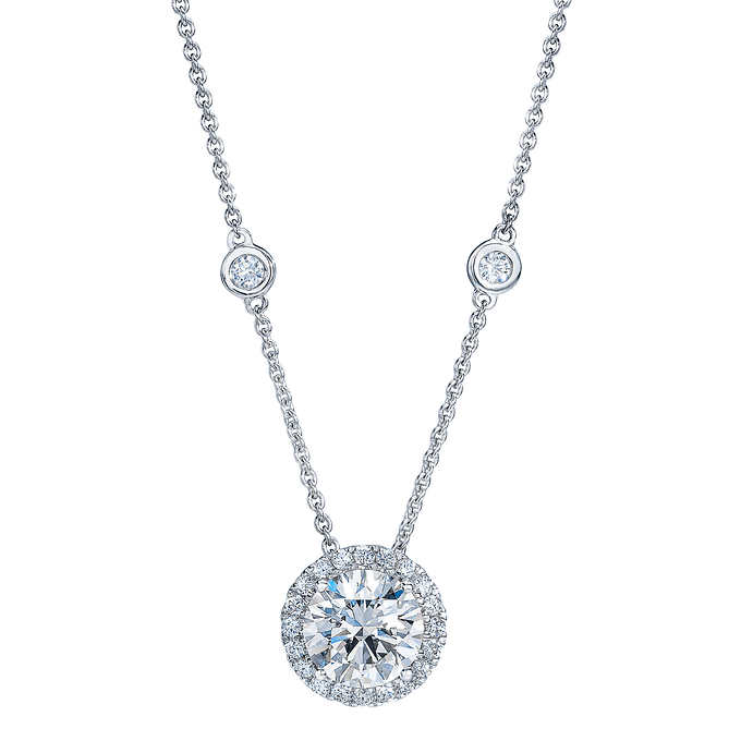 Round Brilliant 2.00ctw VS2 Clarity, I Color Diamond 18kt White Gold Necklace.jpeg
