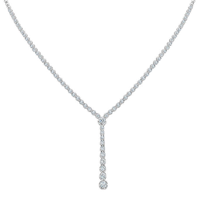 Round Brilliant 2.90 ctw VS2 Clarity, I Color Diamond 14kt White Gold Drop Necklace.jpeg