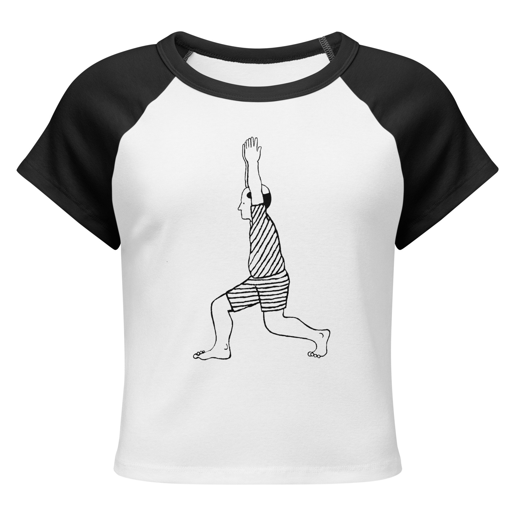 High Lunge micro rib raglan women's baby tee