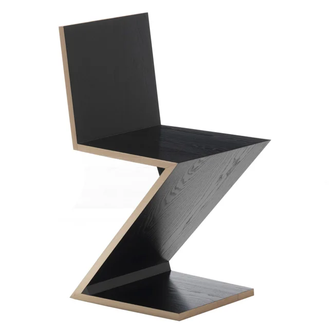SILLA ZIG ZAG NEGRA