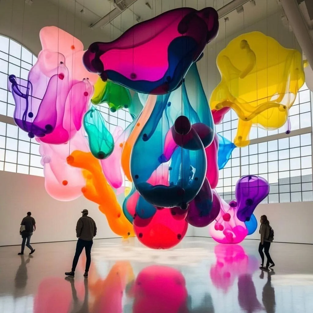 Repost from @fotermagazine 
Professor of #architecture, #design and #computation, @joshuavermillion uses #AI to experiment with colorful #glass vessel installations.
#midjourney #artificialintelligence  #digitalart