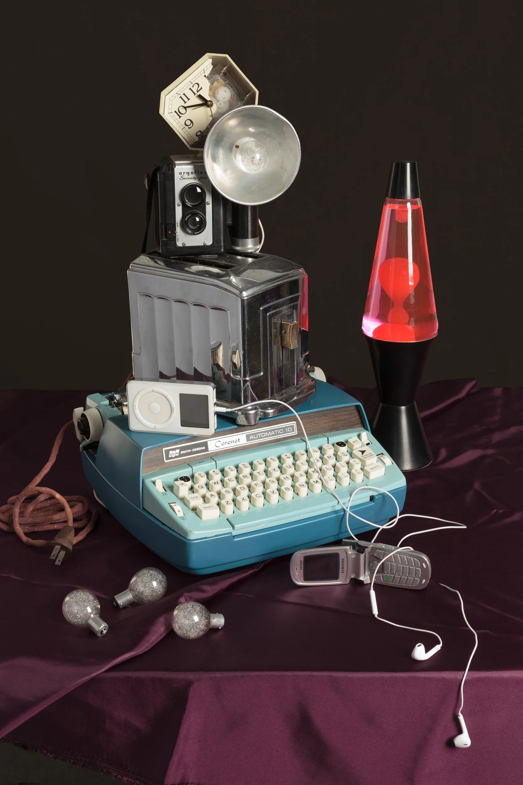 Tech Vanitas: Blue Typewriter