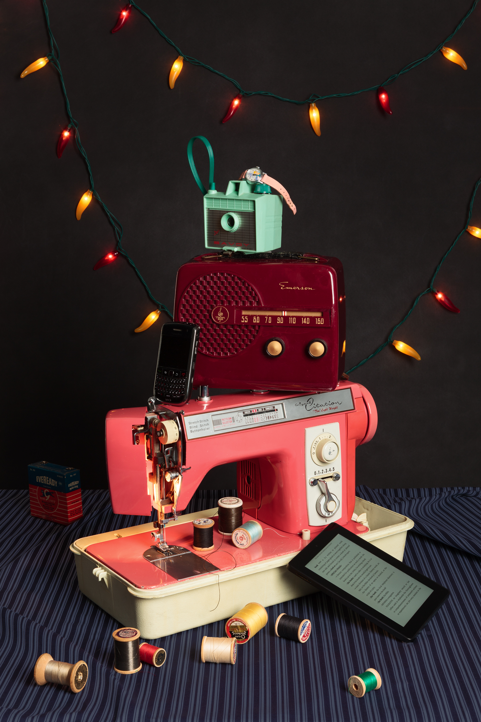 Tech Vanitas: Pink Sewing Machine