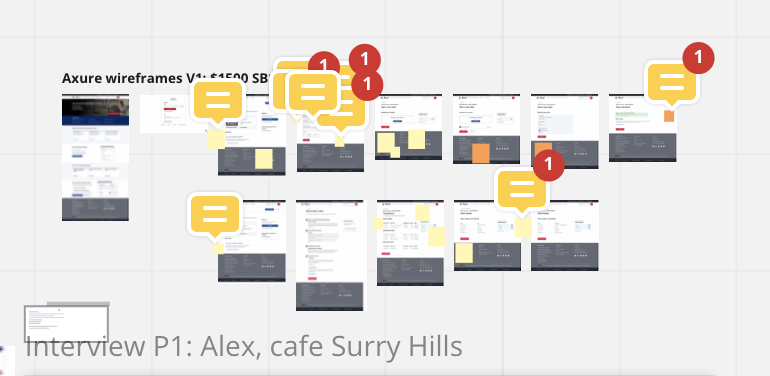 Collaboration; Design critique (Miro): Small Business Rebate Scheme
