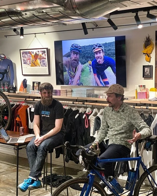 A big thanks to @pizzapolocat and @ctankcycles for running an awesome event @rapha last night. We had a great crowd turn out to learn about and discuss gravel riding! Should we run this event again for those who missed it?