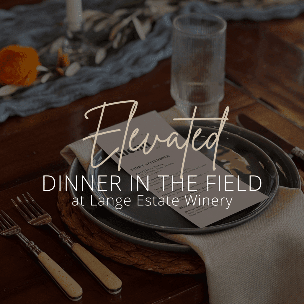 Elevated Dinner in the Field at Lange