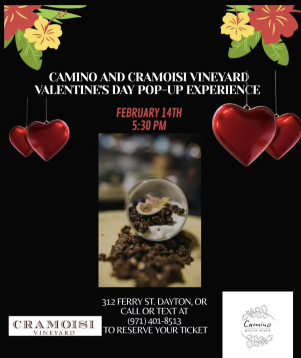 Valentines Day Intimate dinner with Cramoisi