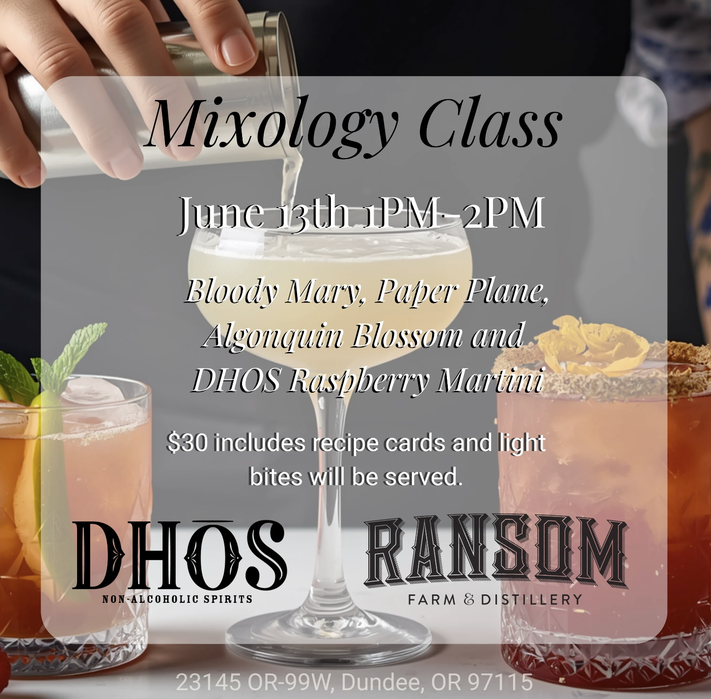 June Mixology Class