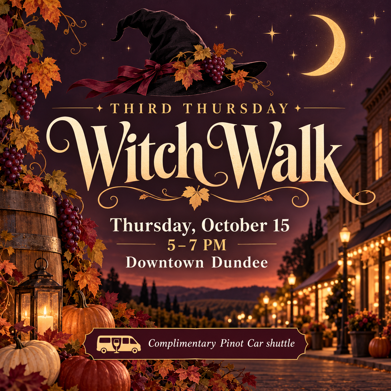 Third Thursday October - Witch Walk!