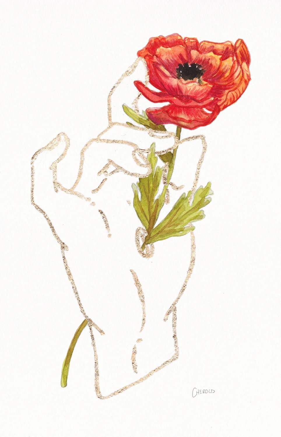 Poppy - Gilded Hands Series