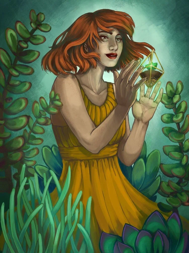 Repost Your Art Day 29 : Plant

I painted &ldquo;Nurture&rdquo; way back in 2018 (iirc) when I was very into terrariums and succulent plants. Now I prefer plants that are easier to maintain since I forget to water them so much 🫠. 

#repostyourart26 