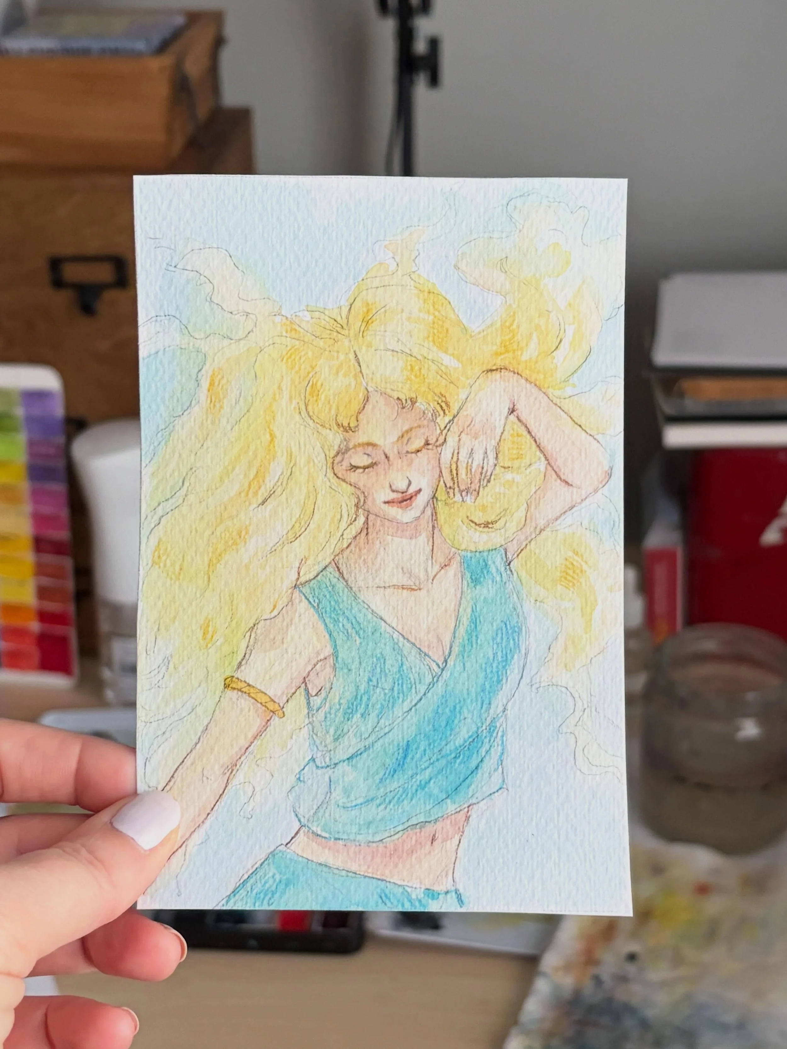 I always thought sylphs were from Greek mythology but apparently they aren&rsquo;t. They were conceptualized in the 16th century by Paracelsus. So I guess they&rsquo;re more German than Greek. 🌬️ 

Anyway this one was tricky because how does someone