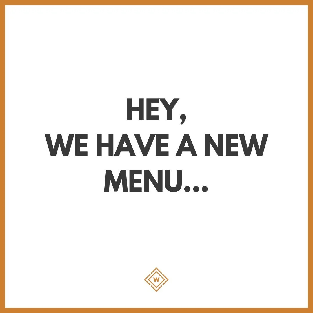 New menu rolls out tomorrow 4/7/26. Please be kind to our team and we navigate many new changes. We have worked really hard on this and hope that you love it. 🧡