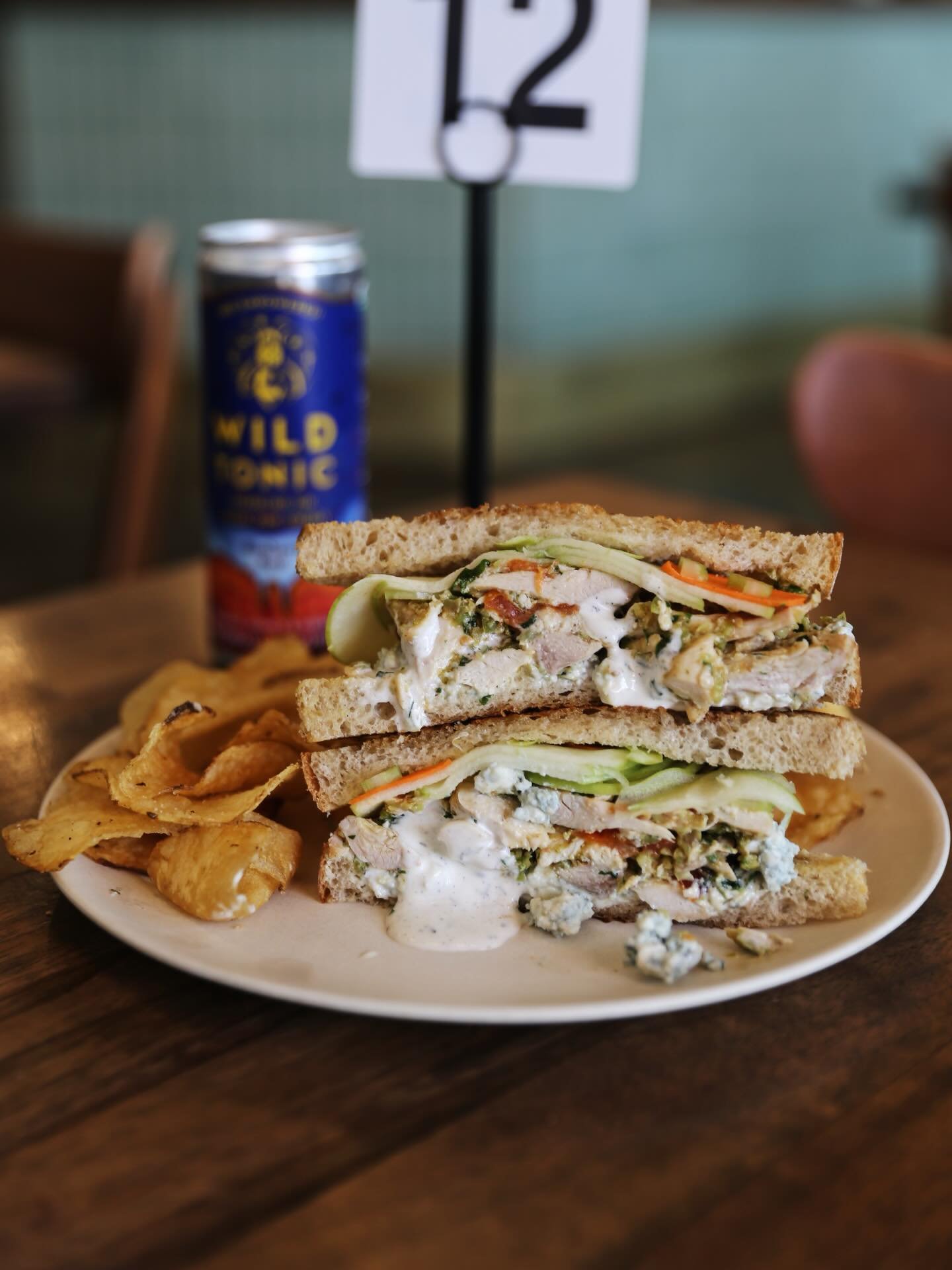 One of the OG&rsquo;s returns! Our WORTH TAKEAWAY WEEKLY FEATURE is The Worth Chicken Salad Sandwich! House made chicken salad made with roasted chicken, olive oil, roasted tomatoes, green olives, bleu cheese crumbles, and house-made ranch with pickl