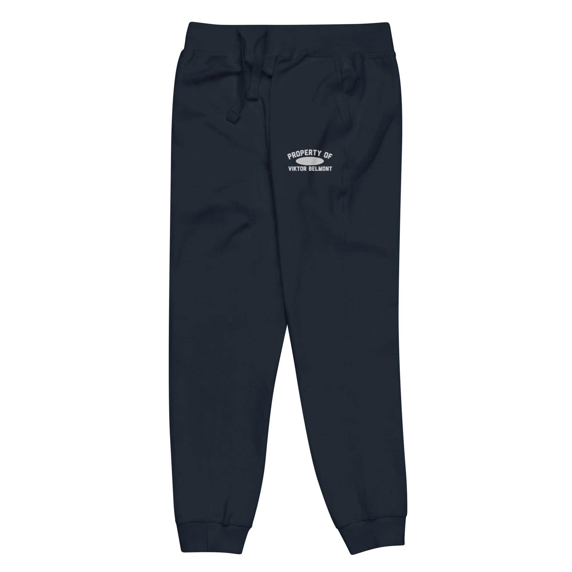 unisex-fleece-sweatpants-navy-blazer-front-left-68bdb9d9c30a4.jpg